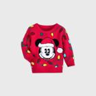 Baby Boys' Disney Mickey Mouse & Friends Sweater - Red 3-6m - Disney