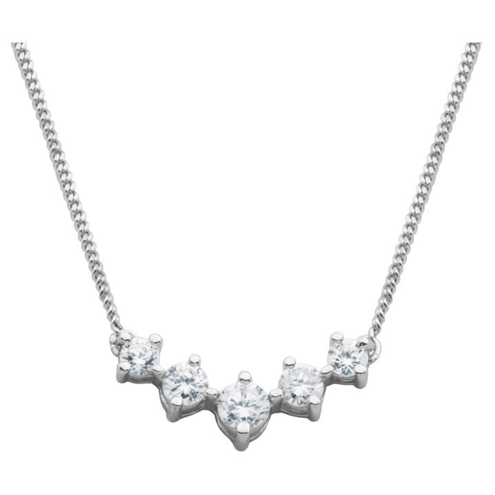 Target Sterling Silver Simulated Diamond Necklace, 16, Girl's, Clear