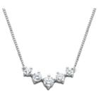 Target Sterling Silver Simulated Diamond Necklace, 16, Girl's, Clear