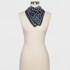 Women's Floral Patterned Bandana Handkerchief - Universal Thread Navy (blue)