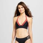 Sunn Lab Swim Sunn Lab Women's Color Block Wrap Bikini Top - Amber/black