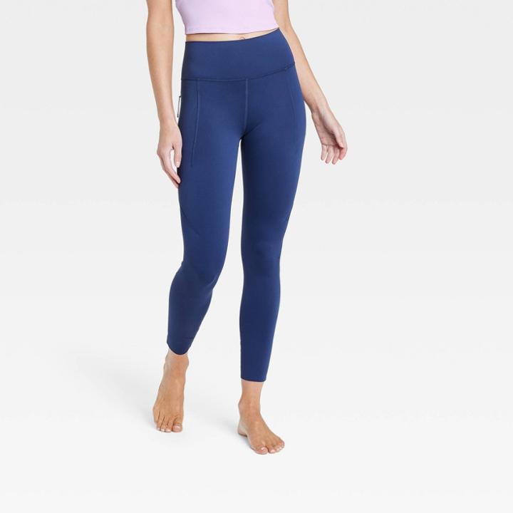 Women's Flex Ribbed High-rise 7/8 Leggings - All In Motion Indigo