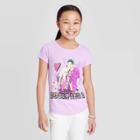 Petitegirls' Short Sleeve Disney Zombies And Cheerleaders T-shirt - Purple