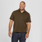 Men's Big & Tall Short Sleeve Elevated Ultra-soft Polo Shirt - Goodfellow & Co Emerald Forest