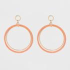 Large Circle Earrings - A New Day Orange/gold