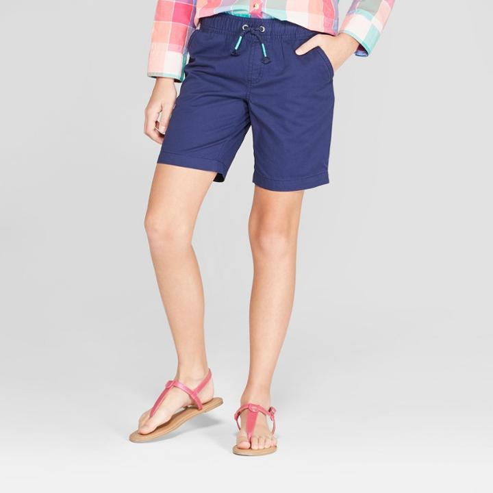 Plus Size Girls' Bermuda Shorts - Cat & Jack Navy