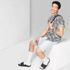 Target Men's Printed Short Sleeve Button-down Shirt - Original Use Black