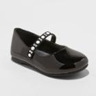 Toddler Girls' Flowers By Nina Mitzi Embellished Mary Jane - Black