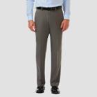 Haggar Men's Cool 18 Pro Classic Fit Flat Front Casual Pants - Heather Gray 32x30, Men's, Grey Gray