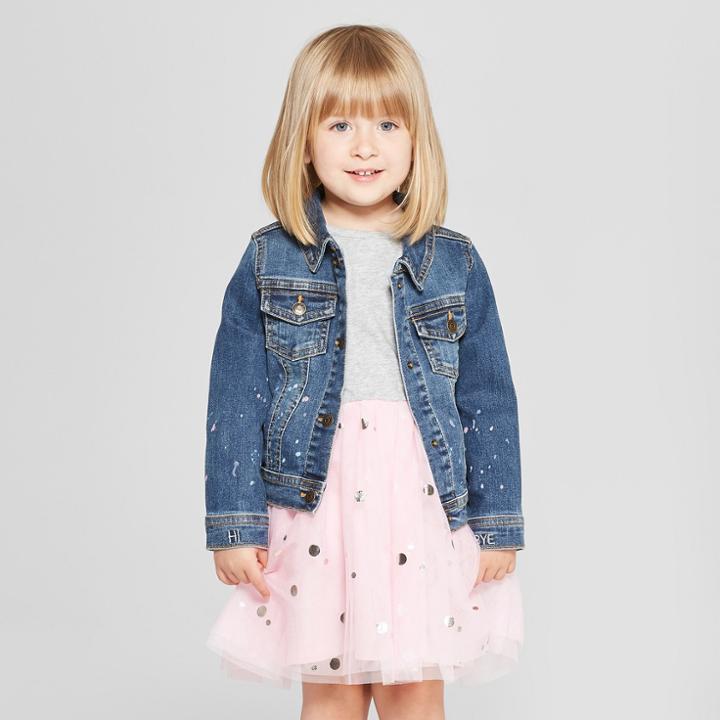 Toddler Girls' Denim Jacket - Cat & Jack