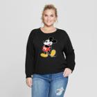 Women's Disney Plus Size Mickey Mouse Graphic Sweatshirt (juniors') Black