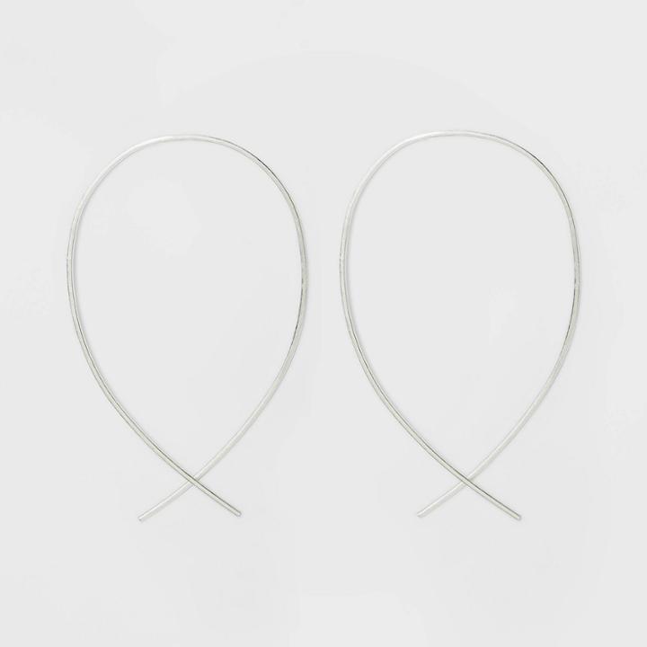 Wire Earrings - Universal Thread Silver, Women's
