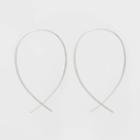 Wire Earrings - Universal Thread Silver, Women's