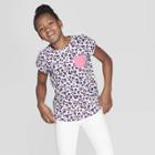Girls' Short Sleeve Animal Print T-shirt - Cat & Jack Pink