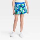 Girls' Stretch Woven Performance Skort - All In Motion Navy Blue