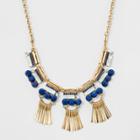N By Noir Women's Antique Gold Bib Statement Necklace Measuring 16 Inches Plus A 3 Inch Extender,