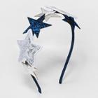 Girls' Glitter And Stars Headband - Cat & Jack Navy (blue)