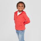 Toddler Boys' Long Sleeve Zip-up Hoodie - Cat & Jack Red