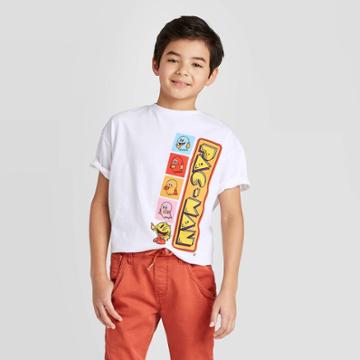 Bandai Namco Petiteboys' Pac-man Short Sleeve T-shirt - White
