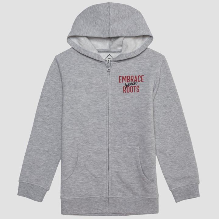Well Worn Kids' Geo Africa Fleece Jacket - Heather M, Kids Unisex, Gray