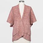 Women's Plus Size Knit Kimono Jacket - Universal Thread Coral