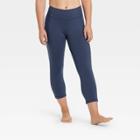 Women's Simplicity Mid-rise Capri Leggings 20 - All In Motion Navy Xs, Women's, Blue