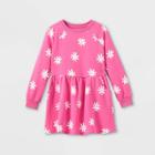Girls' Long Sleeve Knit Dress - Cat & Jack Pink