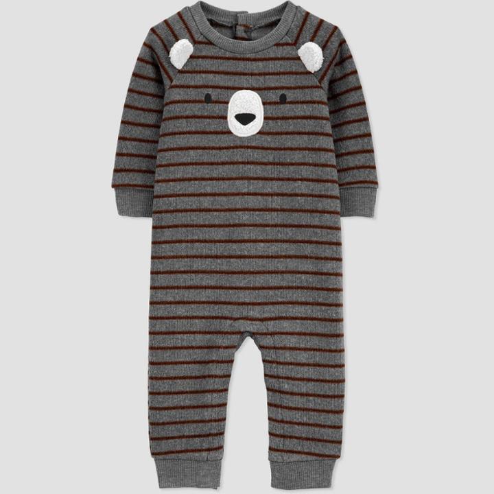 Baby Boys' Bear Rompers - Just One You Made By Carter's Gray Newborn