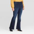 Women's Plus Size High-rise Flare Jeans - Universal Thread Dark Wash 14w, Women's, Blue