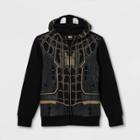 Kids' Spider-man Movie Coshood Zip-up Sweatshirt - Black