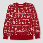 Men's Big & Tall Stranger Things Ugly Holiday Light-up Sweater - Red