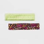 Fruit And Solid Textured Headwrap 2pc - Wild Fable