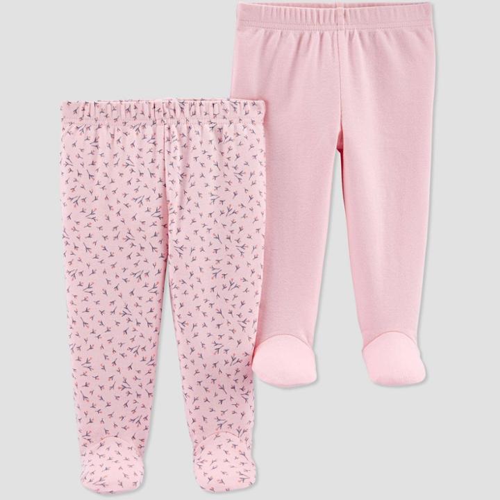 Baby Girls' 2pk Leggings - Just One You Made By Carter's Pink Preemie, Girl's
