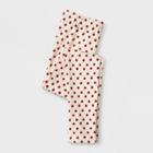 Happy By Pink Chicken Girls' Apple Leggings - Off White