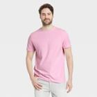 Men's Standard Fit Crewneck T-shirt - Goodfellow & Co Pink