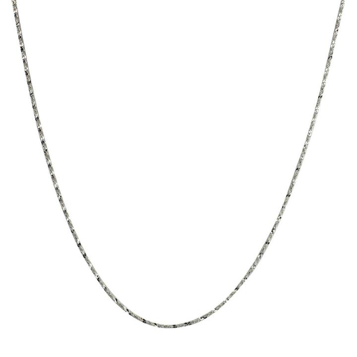 Distributed By Target Sterling Silver Twist Serpentine Spool Chain Necklace - Silver