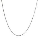 Distributed By Target Sterling Silver Twist Serpentine Spool Chain Necklace - Silver