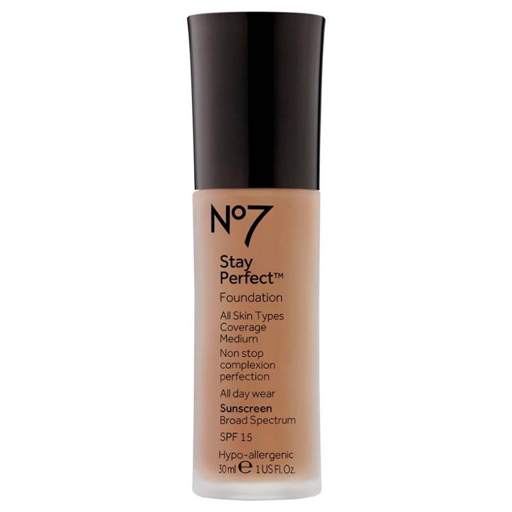 No7 Stay Perfect Foundation Spf 15 Warm Ivory - 1oz, Adult Unisex