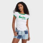 Coca-cola Women's St. Patrick's Sprite Synched Baby Short Sleeve Graphic T-shirt - White