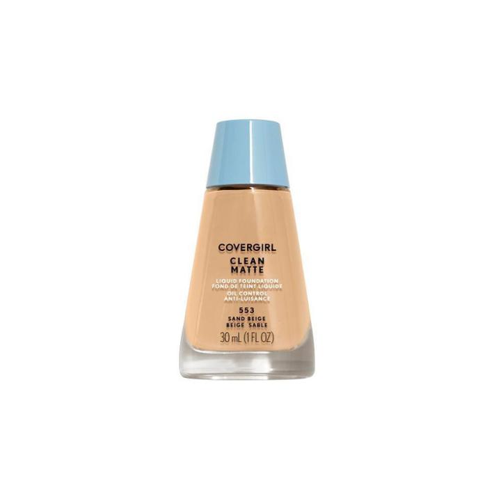 Covergirl Clean Matte Lmu Foundation - 553 Sand Beige