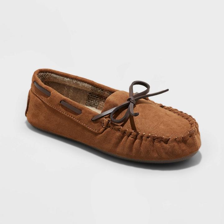 Boys' Lionel Moccasin Slippers - Cat & Jack Chestnut