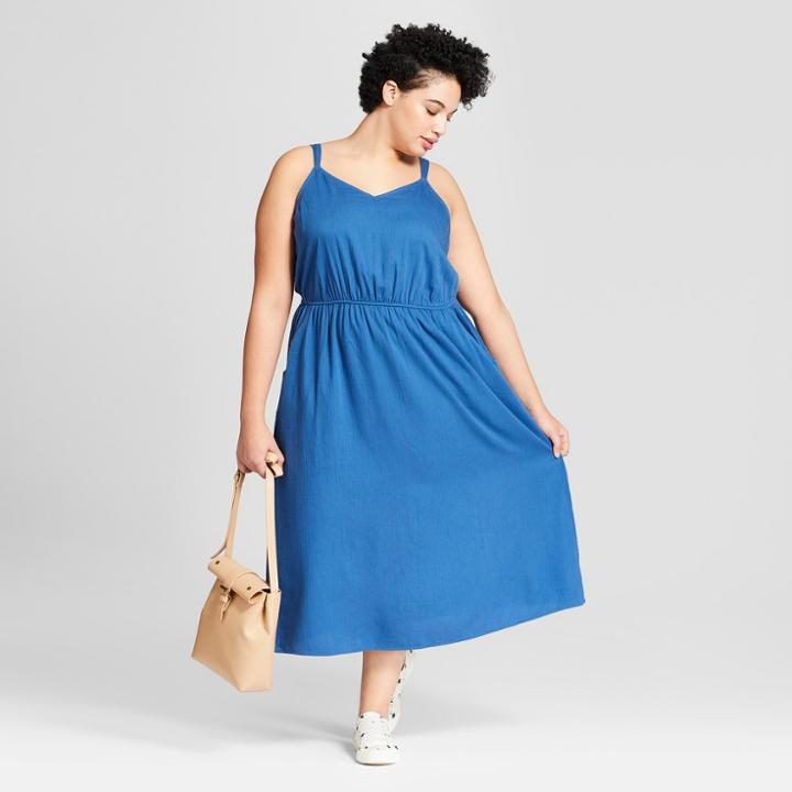 Women's Plus Size Maxi Dress - Universal Thread Blue