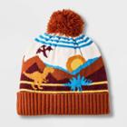 Baby Boys' Dinosaur Beanies - Cat & Jack 12-24m, Blue/brown/yellow