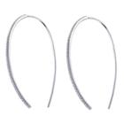 Prime Art & Jewel Sterling Silver Cz Hook Wire Earrings, Women's