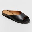 Women's Gaby Faux Leather Slide Sandals - Universal Thread Black