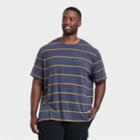 Men's Big & Tall Novelty Pocket T-shirt - Goodfellow & Co Blue/striped