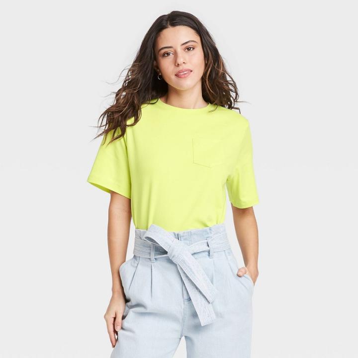 Women's Short Sleeve T-shirt - A New Day Green