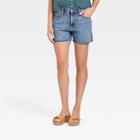 Women's Mid-rise Boyfriend Jean Shorts - Universal Thread Medium Wash 00,