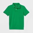 Petiteboys' Short Sleeve Interlock Uniform Polo Shirt - Cat & Jack Green
