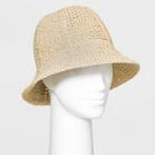 Women's Straw Bucket Hat - Universal Thread Natural